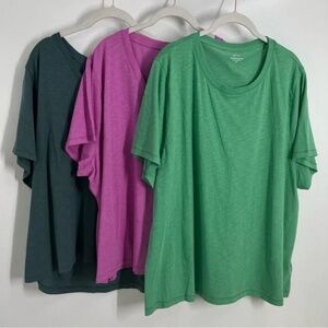 NWT J. Crew 3X Vintage cotton crewneck T-shirt 0535 LOT OF 3